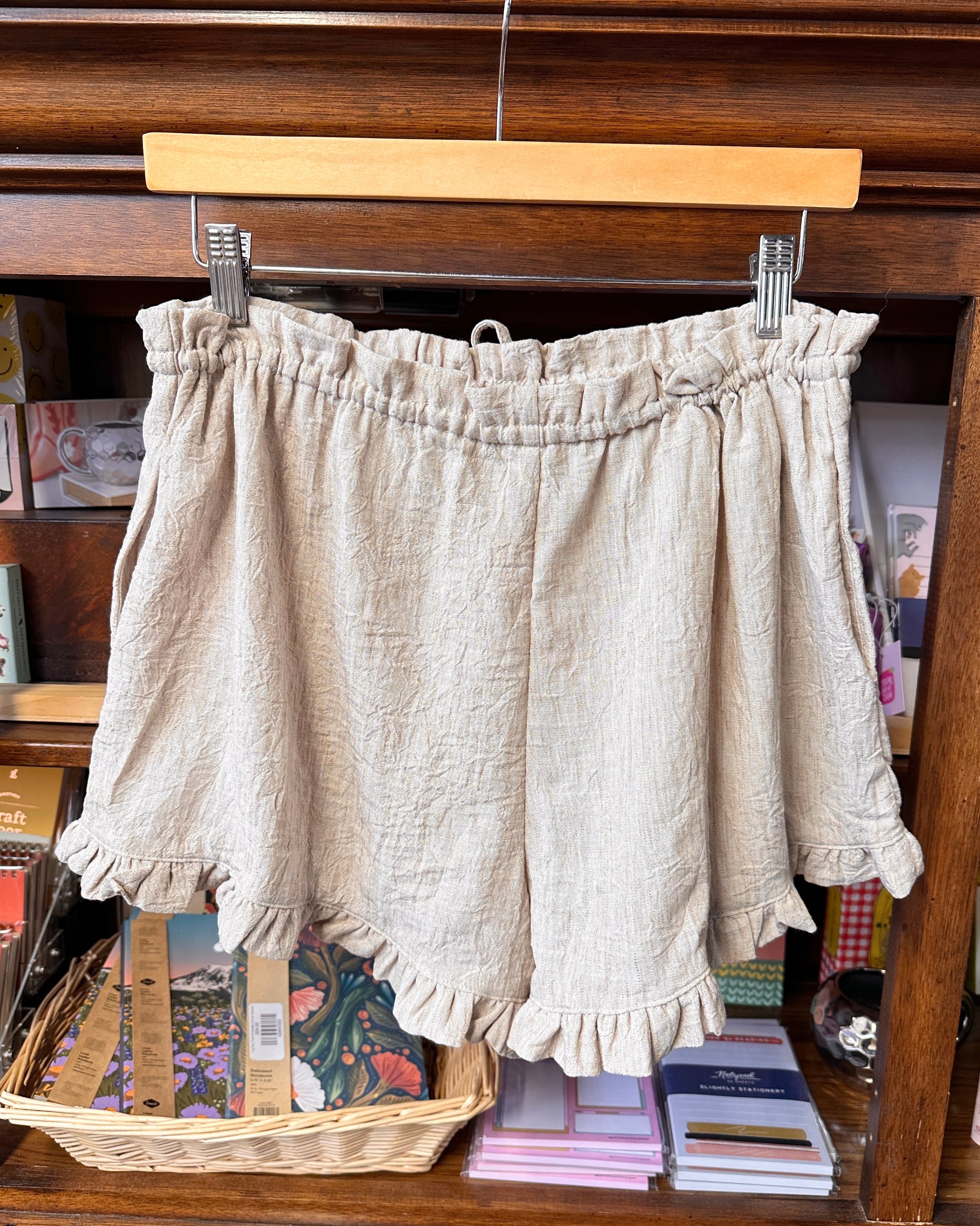 Ruffle Hem Shorts