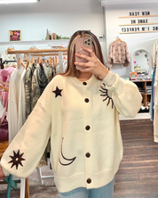 Celestial Embroidered Cardigan