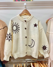 Celestial Embroidered Cardigan