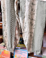 Patchwork Floral Pants - Green