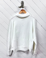 Fa La La La La! Knit Sweater - White