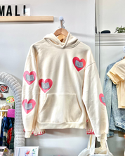 Bookish Embroidered Heart Hoodie