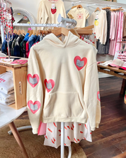 Bookish Embroidered Heart Hoodie