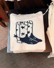 Cowboy Boots Knit Sweater