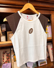 Beaded Football Raglan Tee