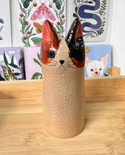 Cat Vase - Calico