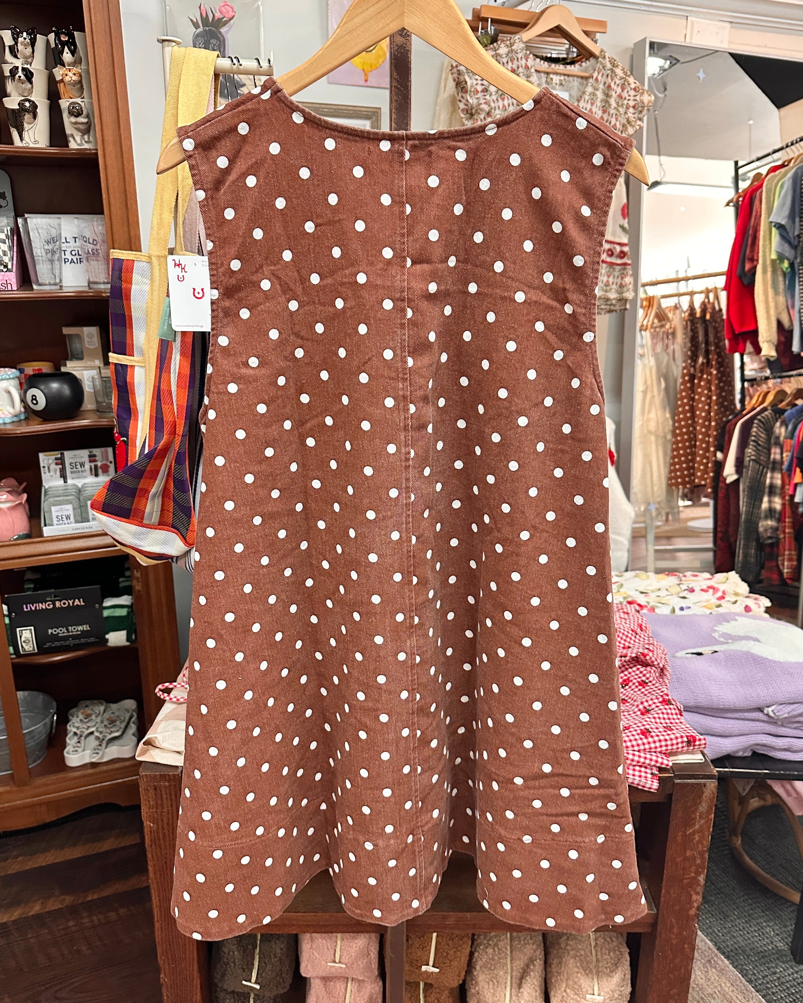 Brown Polka Dot Dress