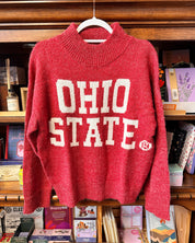 Ohio State Mockneck Knit Sweater
