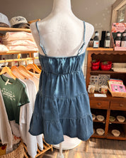Tiered Denim Dress