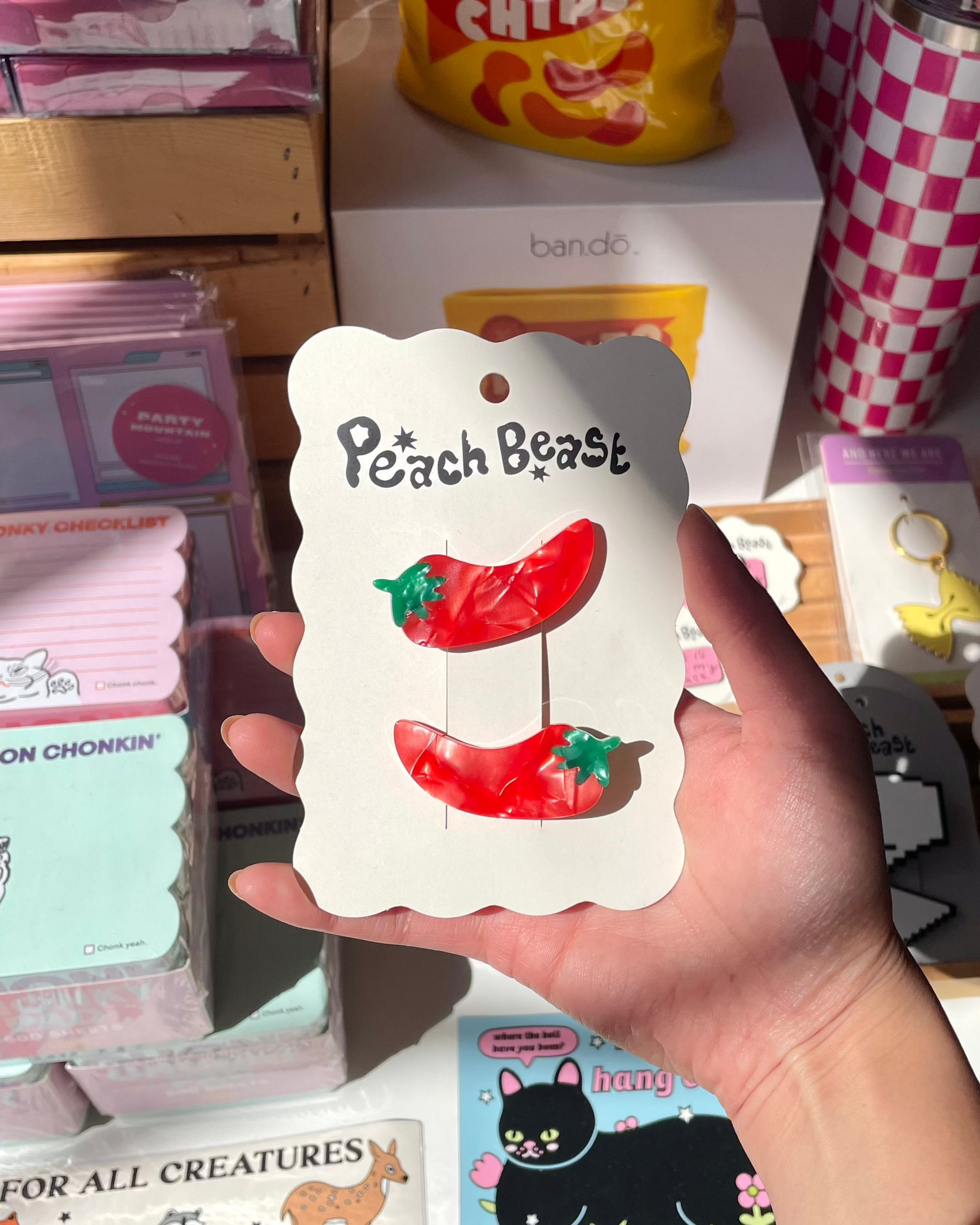Chili Pepper Hair Clips