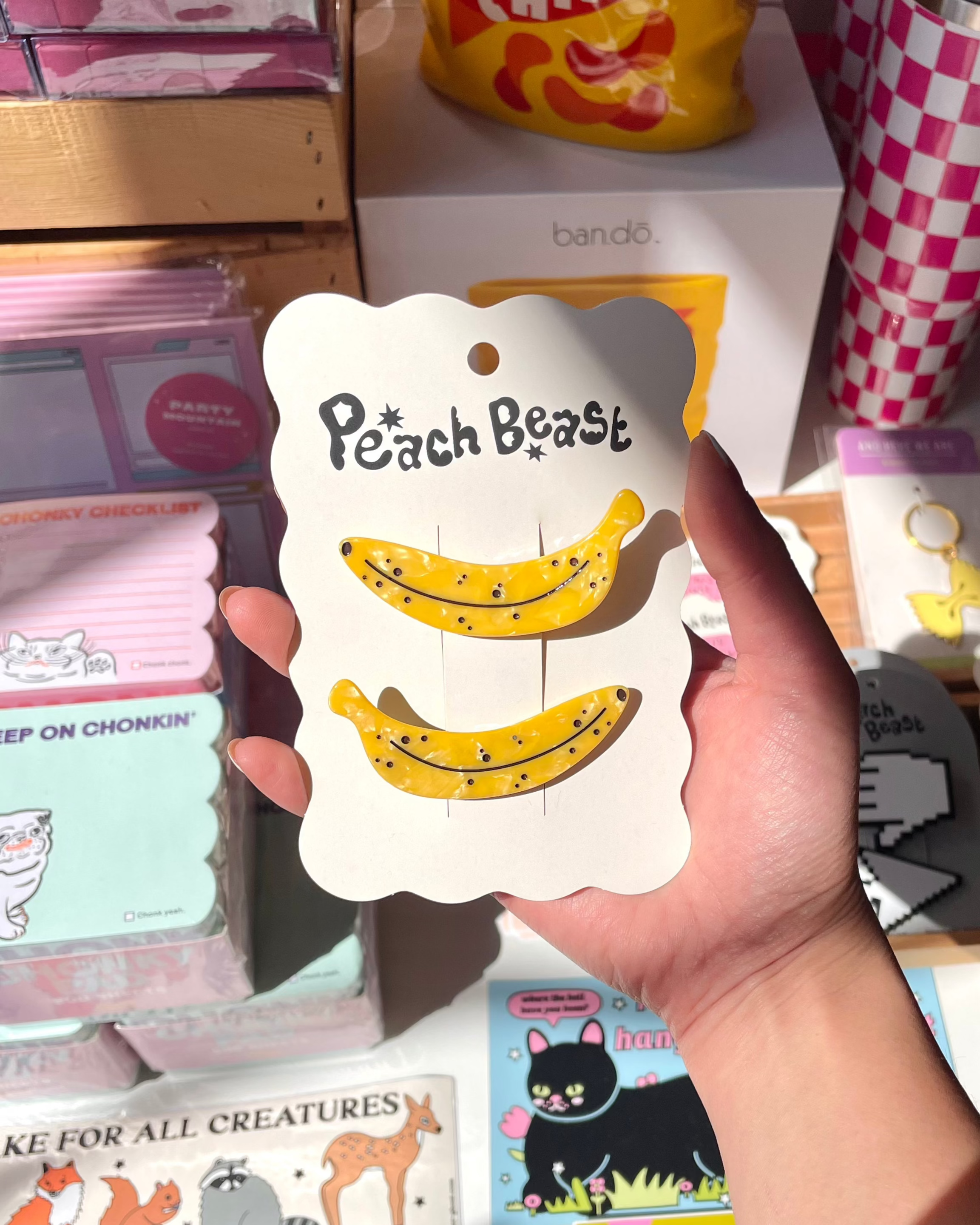 Ripe Banana Hair Clips
