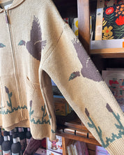 Desert Bird Zip Cardigan