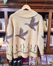 Desert Bird Zip Cardigan