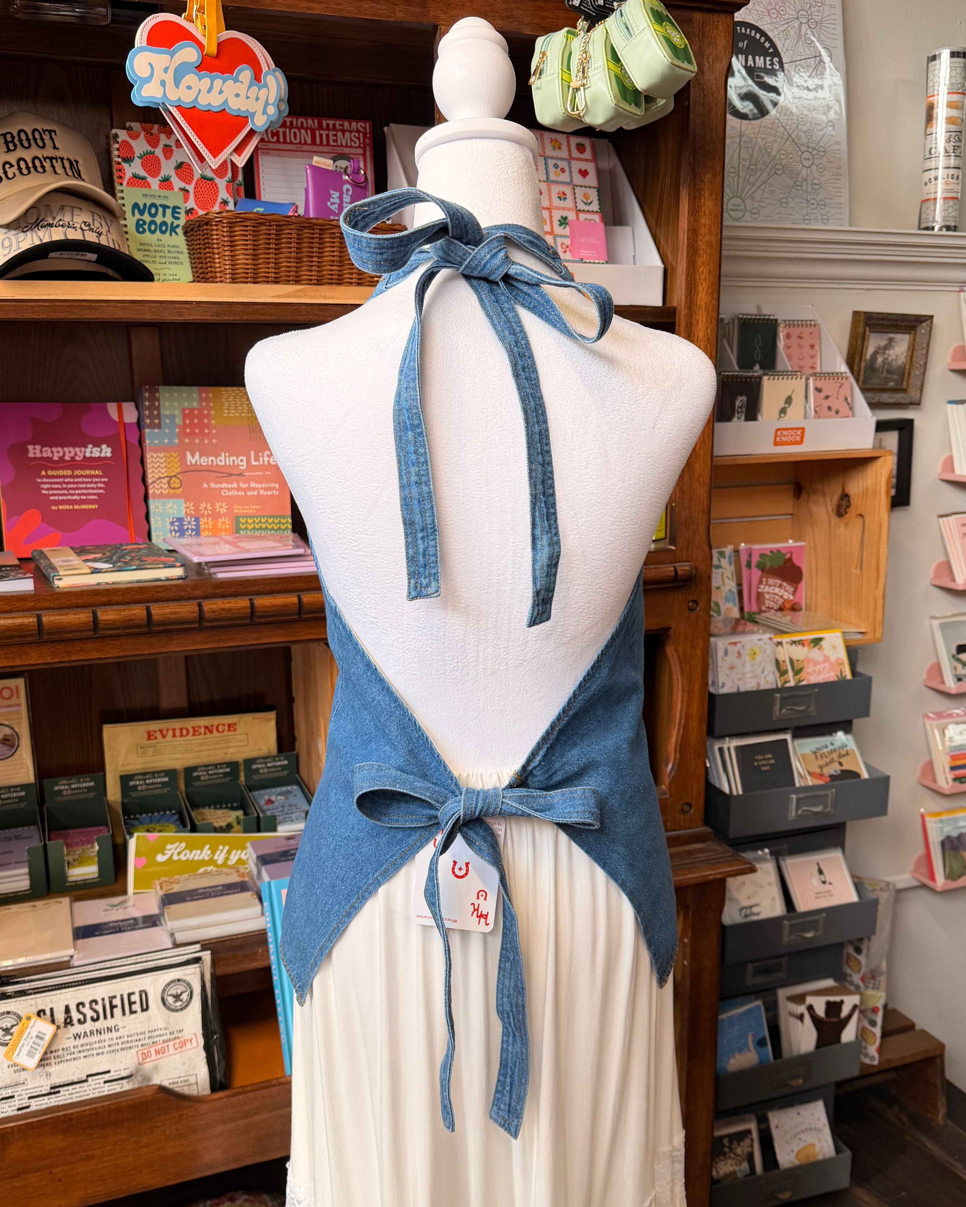 Tie Denim Halter Top