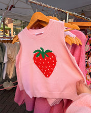 Strawberry Knit Vest