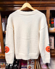 Halloween Pumpkin Knit Cardigan