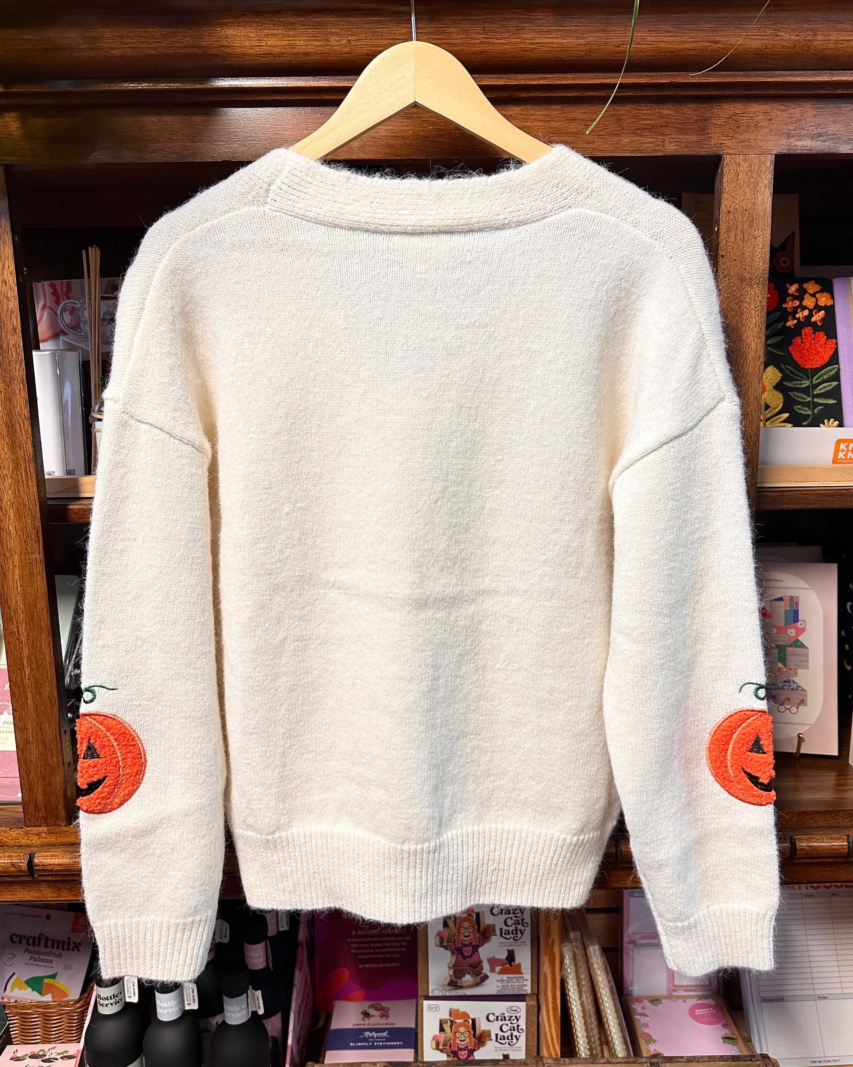 Halloween Pumpkin Knit Cardigan
