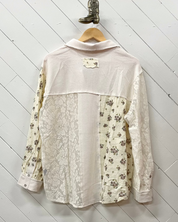 Floral Lace Button Up Top