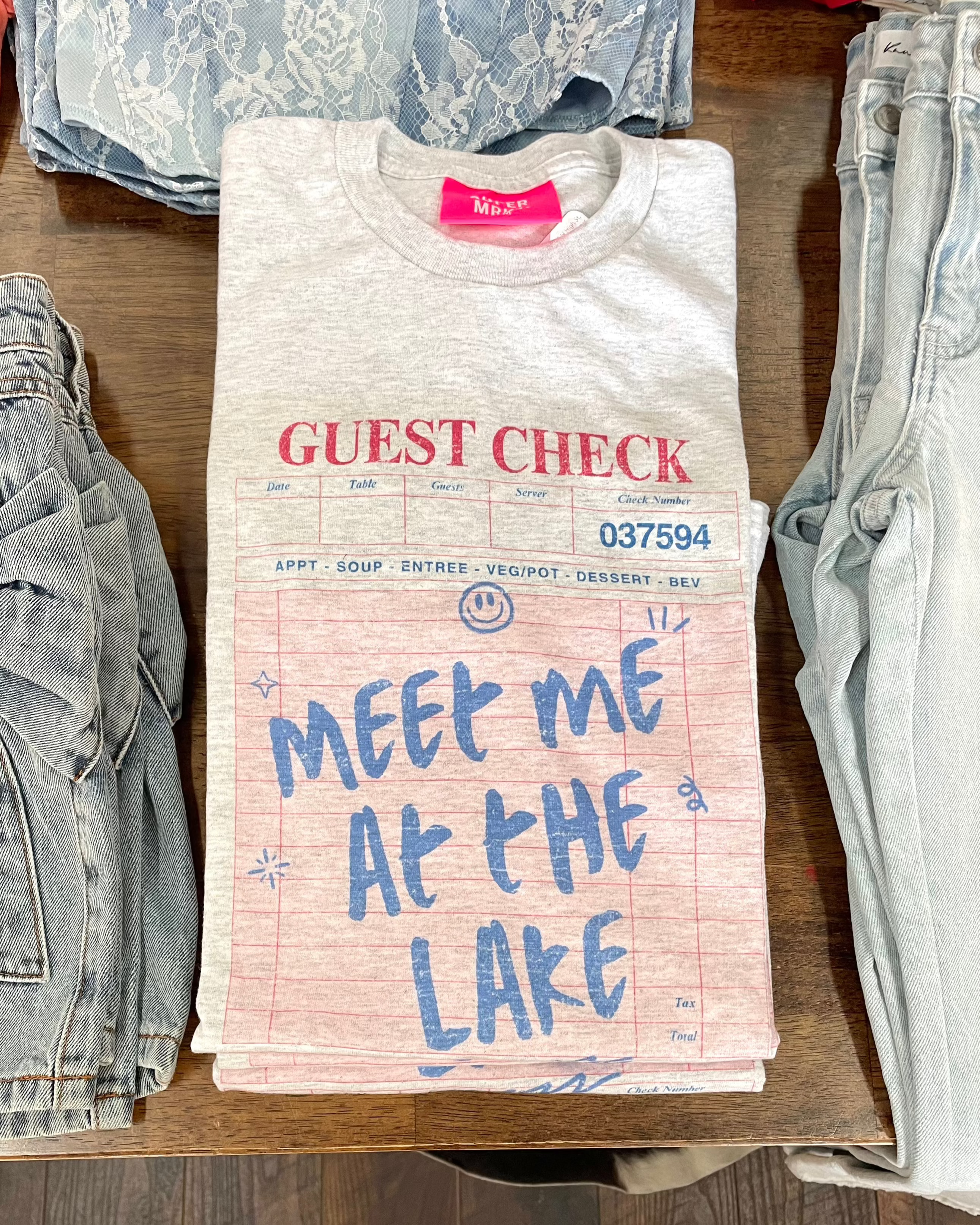 Meet me at the lake graphic tee