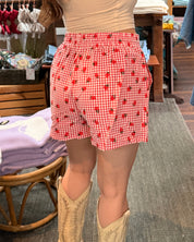 Gingham Strawberry Shorts