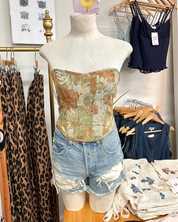 Sage Tapestry Corset Top