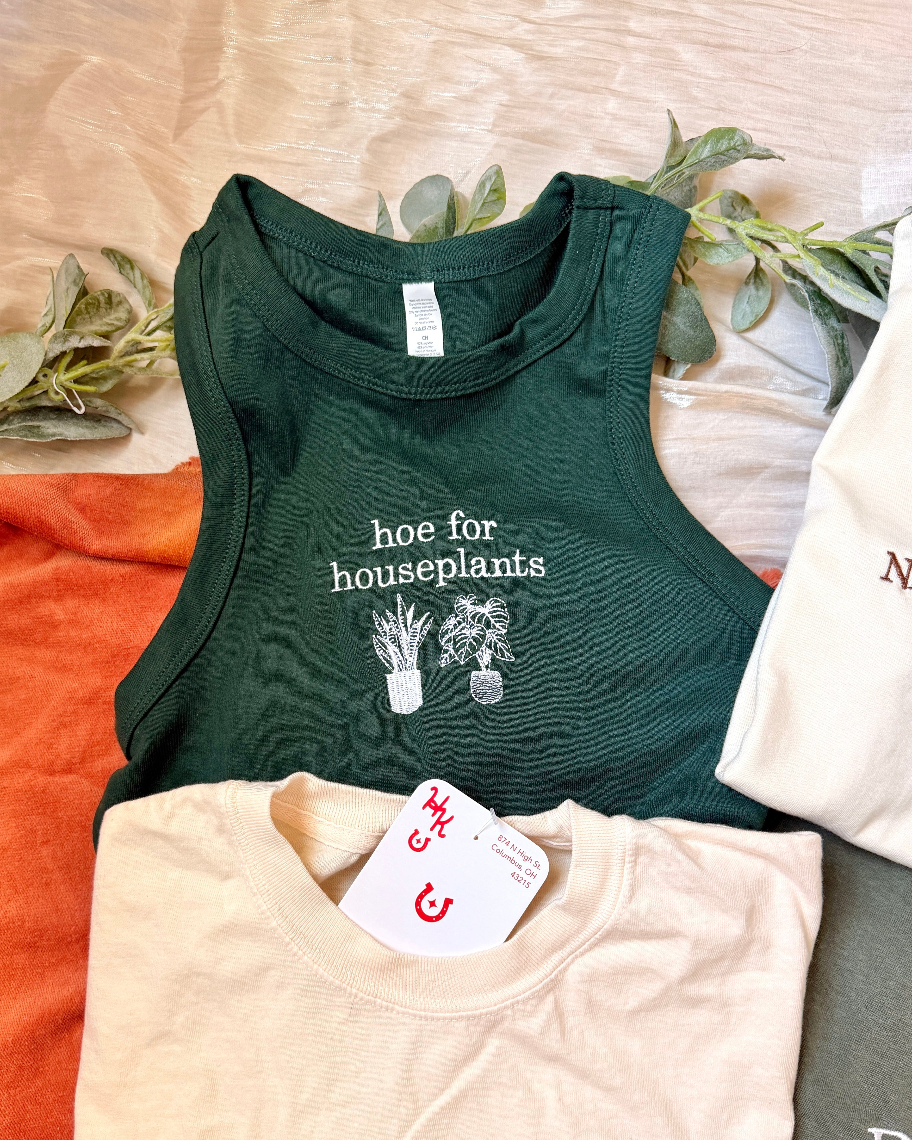 Hoe For Houseplants High Neck Tank Top [SHIPS IN 1-2 WEEKS]