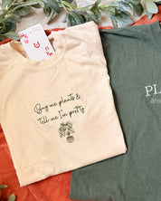 Buy Me Plants and Tell Me I'm Pretty Cropped Top [SHIPS IN 1-2 WEEKS]