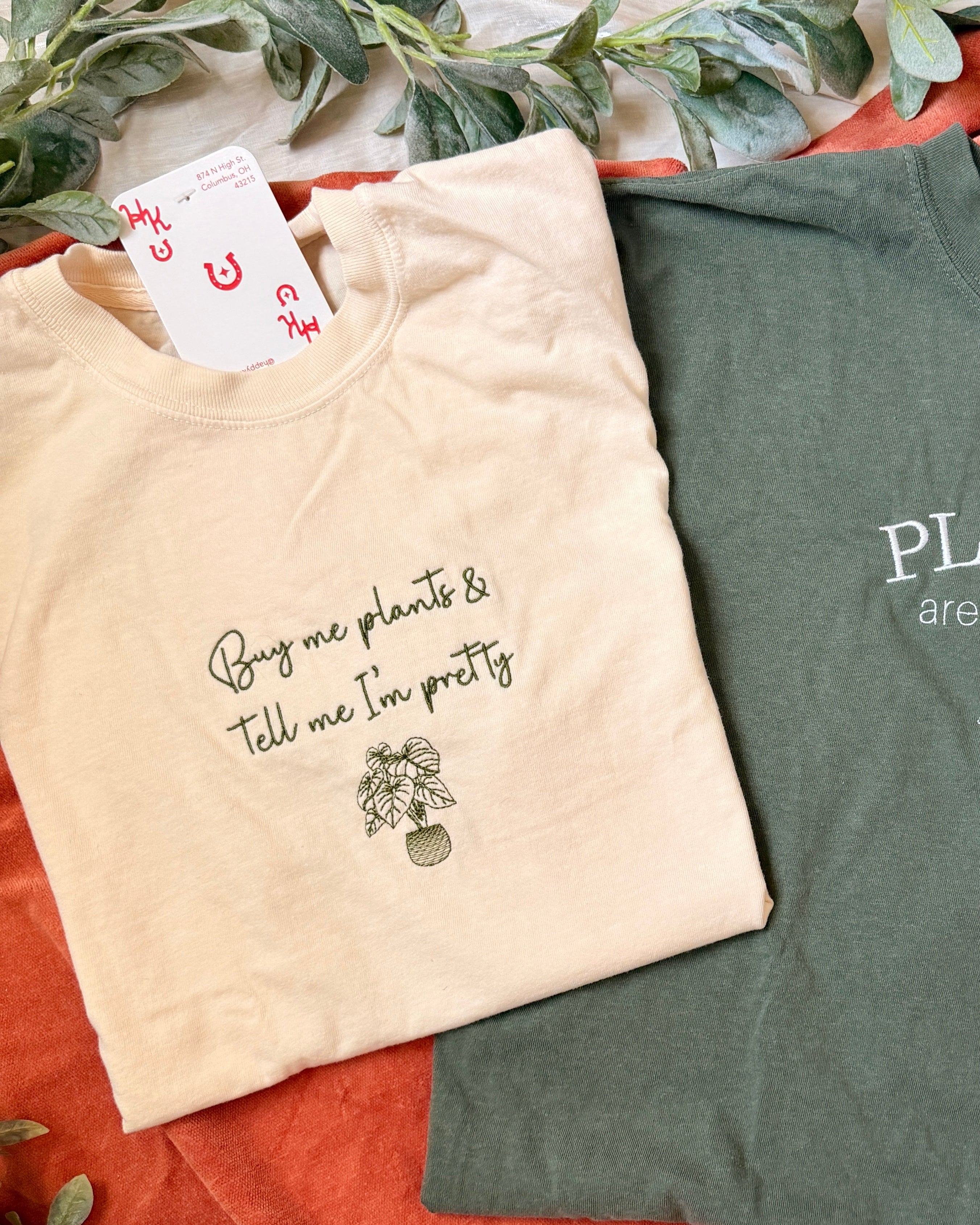 Buy Me Plants and Tell Me I'm Pretty Cropped Top [SHIPS IN 1-2 WEEKS]