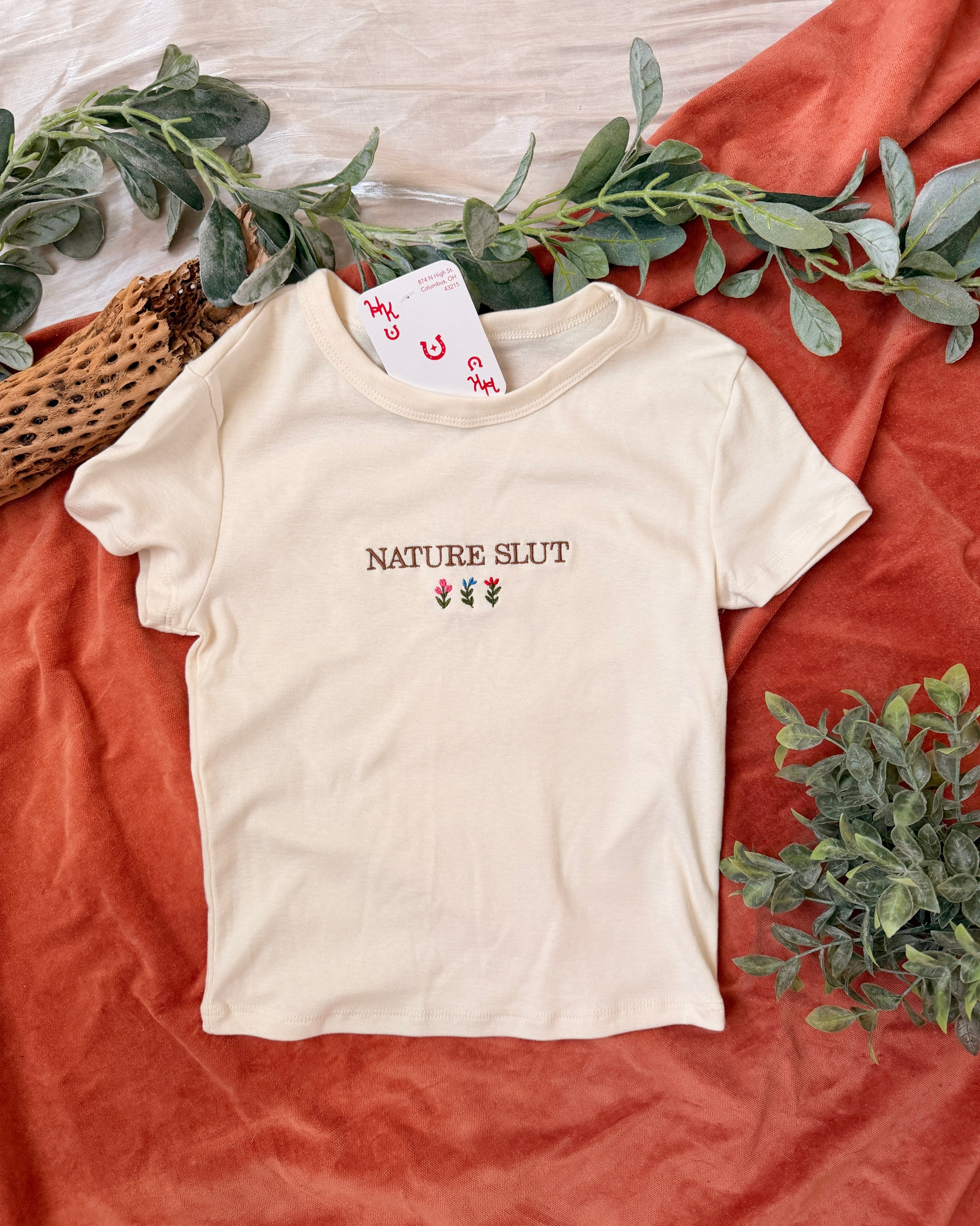 Nature Slut Women's Baby Fit Cropped Tee [SHIPS IN 1-2 WEEKS]