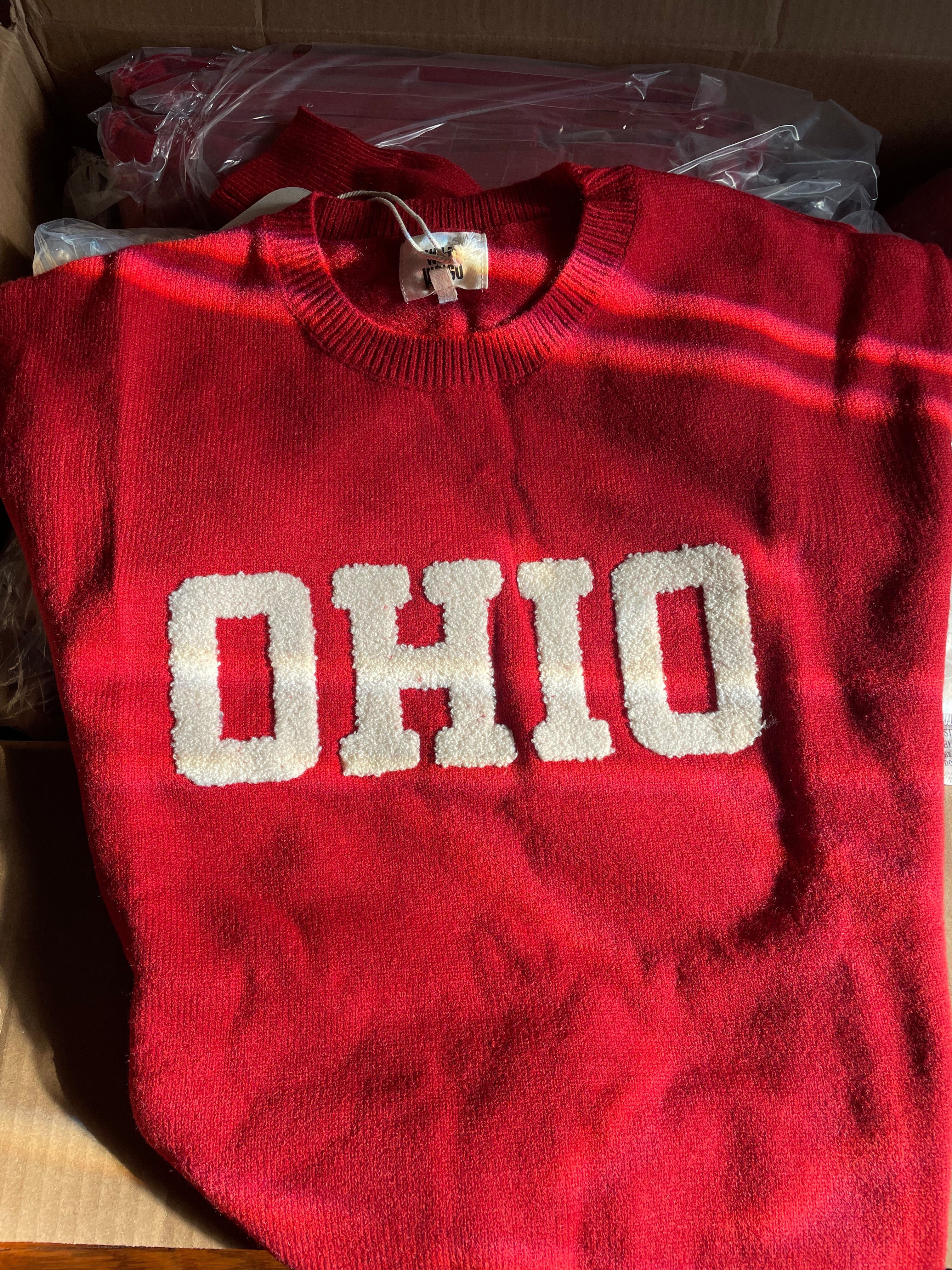 Ohio Knit Sweater - Red