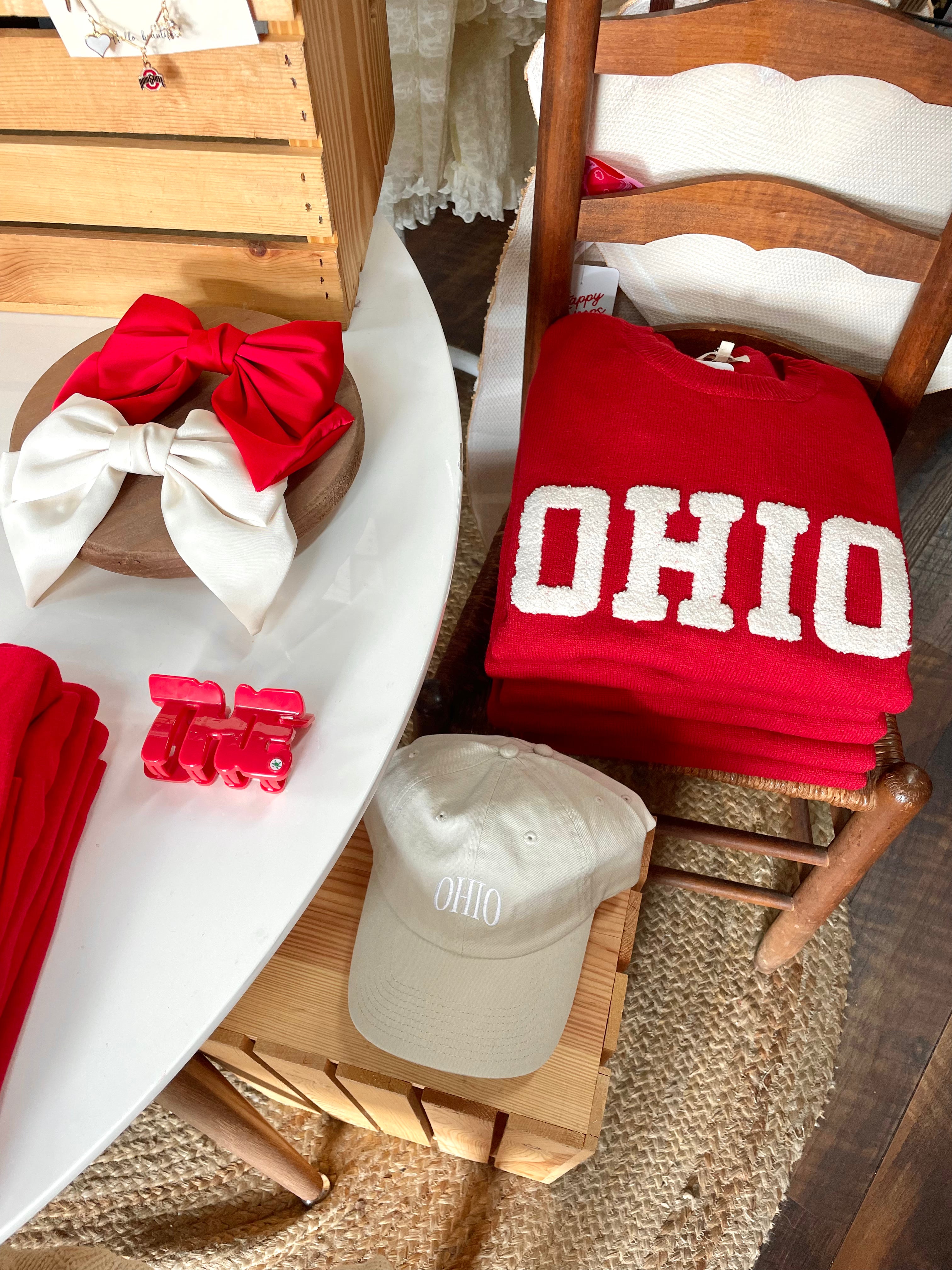 Ohio Knit Sweater - Red