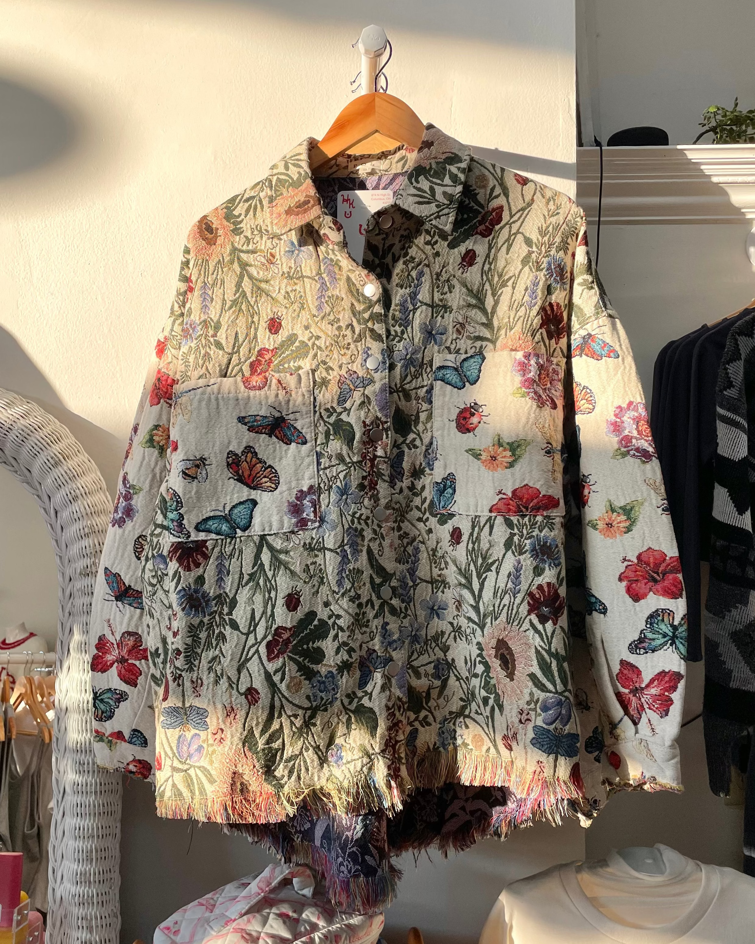 Butterfly Nature Floral Shacket