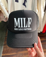 MILF (Man I Love Football) Hat - Black