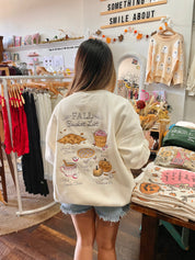 Autumn Fall Bucket List Embroidered Sweatshirt