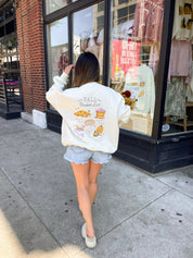 Autumn Fall Bucket List Embroidered Sweatshirt