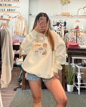Autumn Fall Bucket List Embroidered Sweatshirt