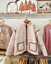 Cotton Floral Quilted Jacket