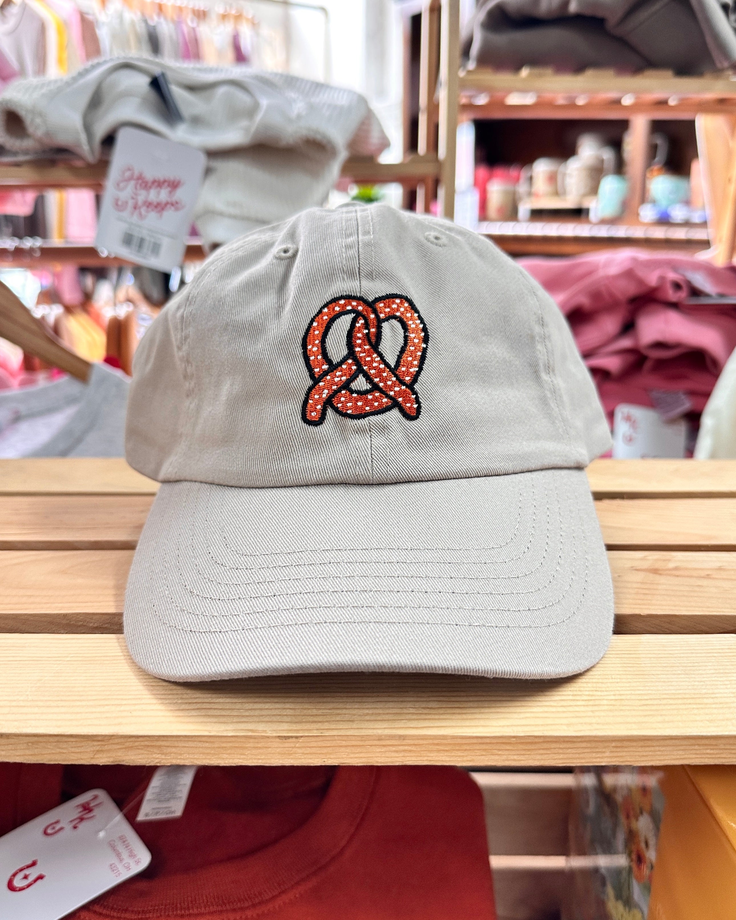 Pretzel Embroidered Hat