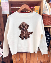 Golden Doodle Knit Sweater