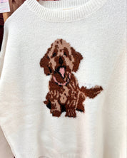 Golden Doodle Knit Sweater