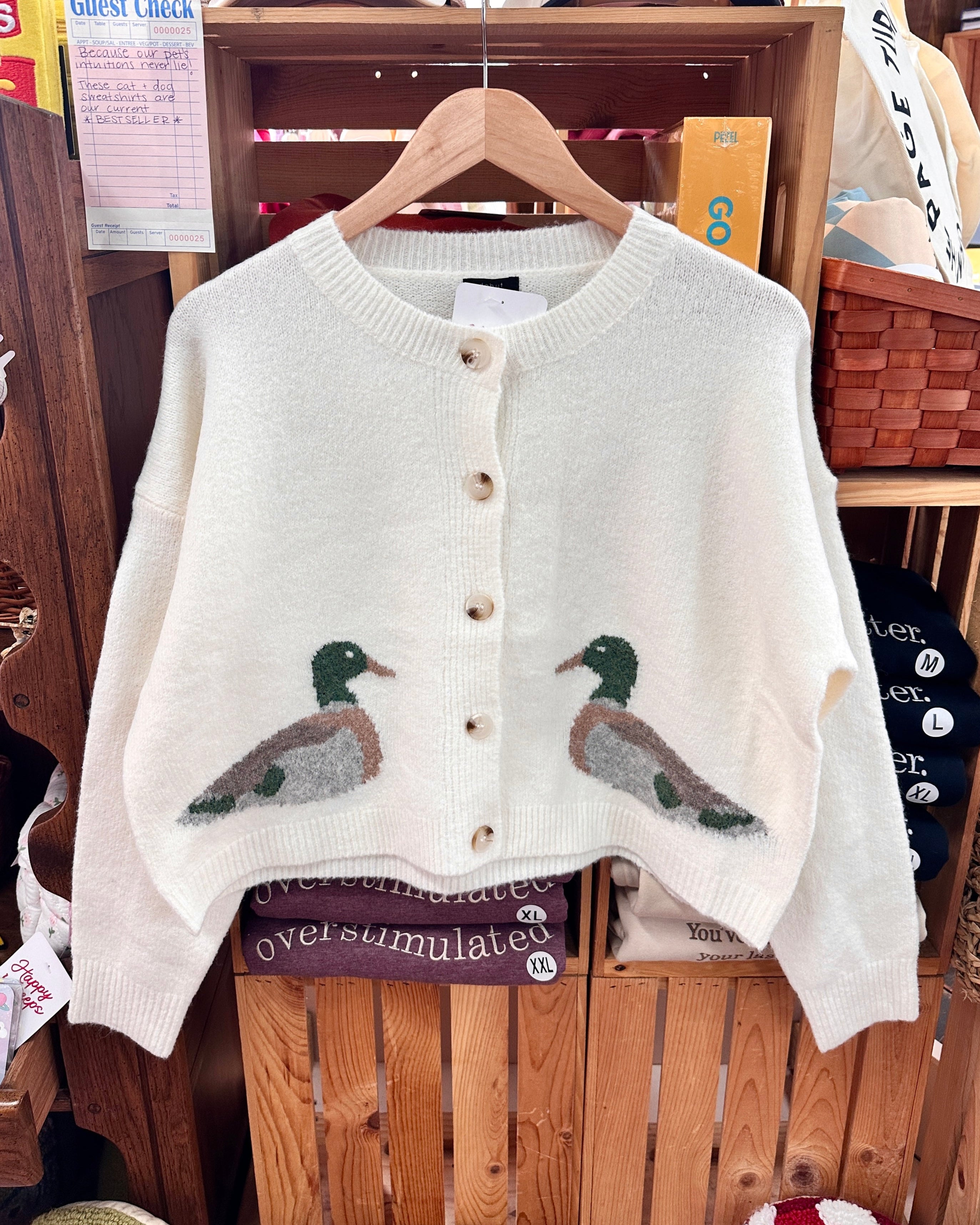 Mallard Duck Cardigan