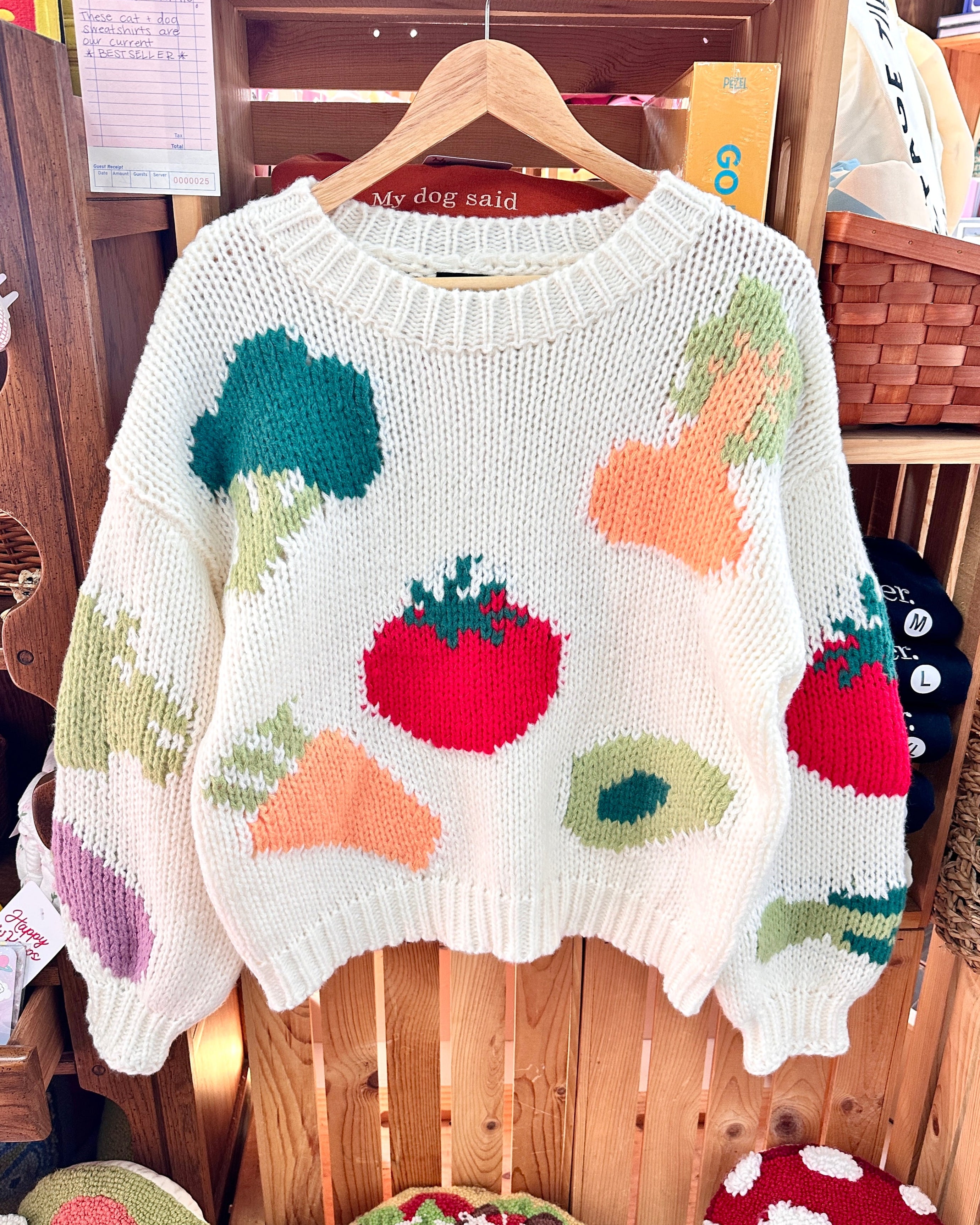 Veggie Chunky Knit Sweater