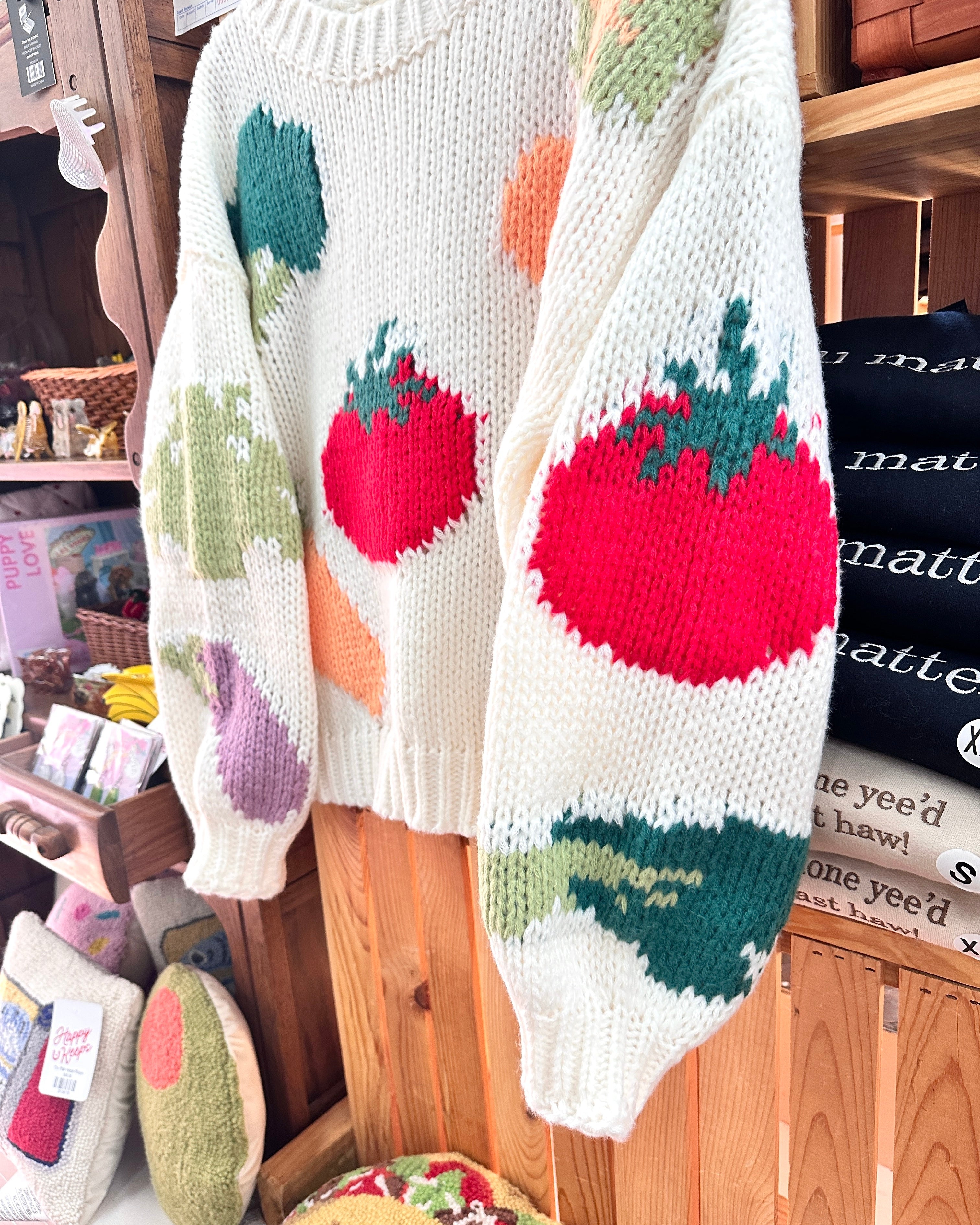 Veggie Chunky Knit Sweater