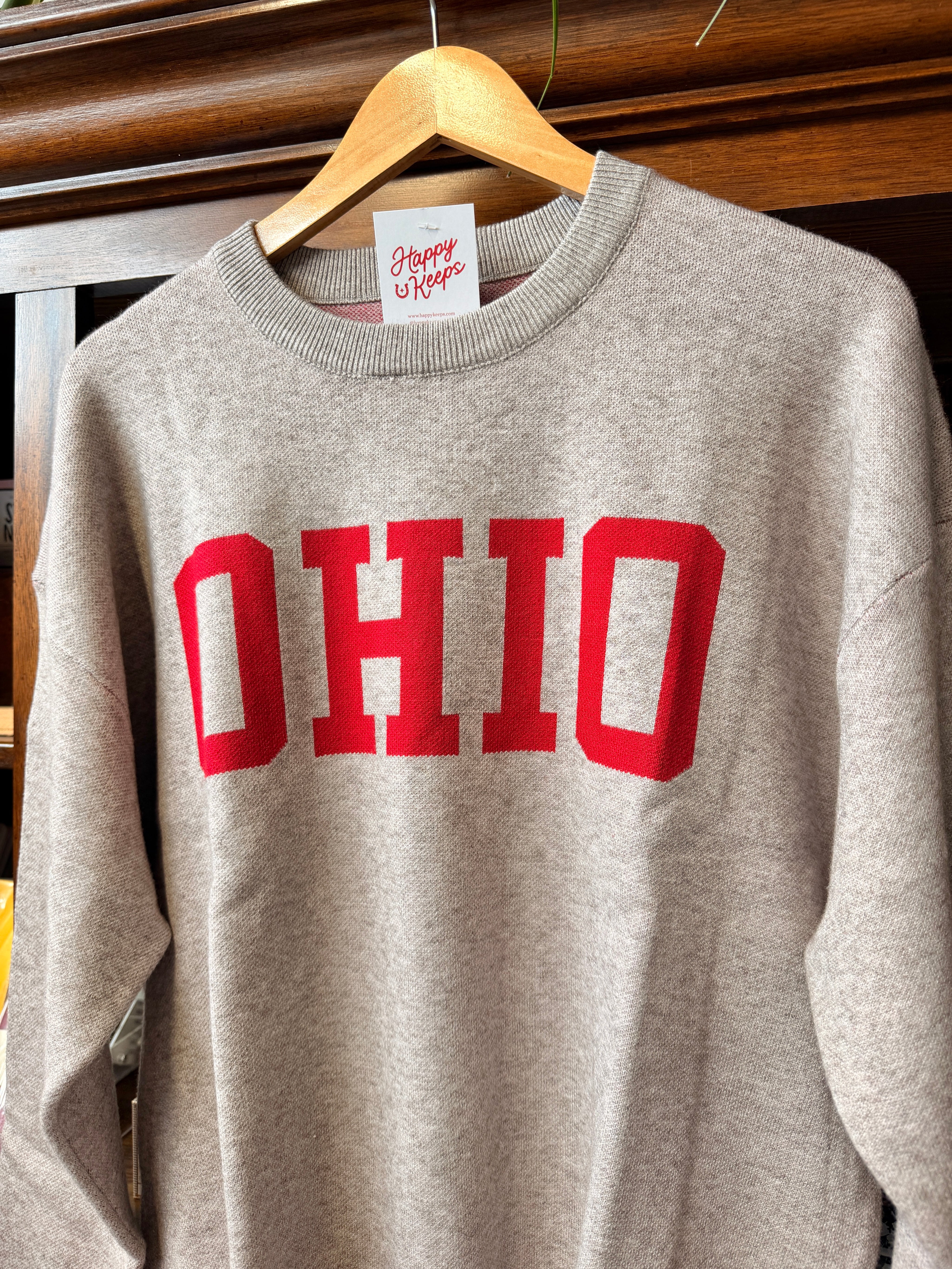 OHIO Knit Sweater - Gray