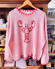 Lobster Stitched Sweater - Pink
