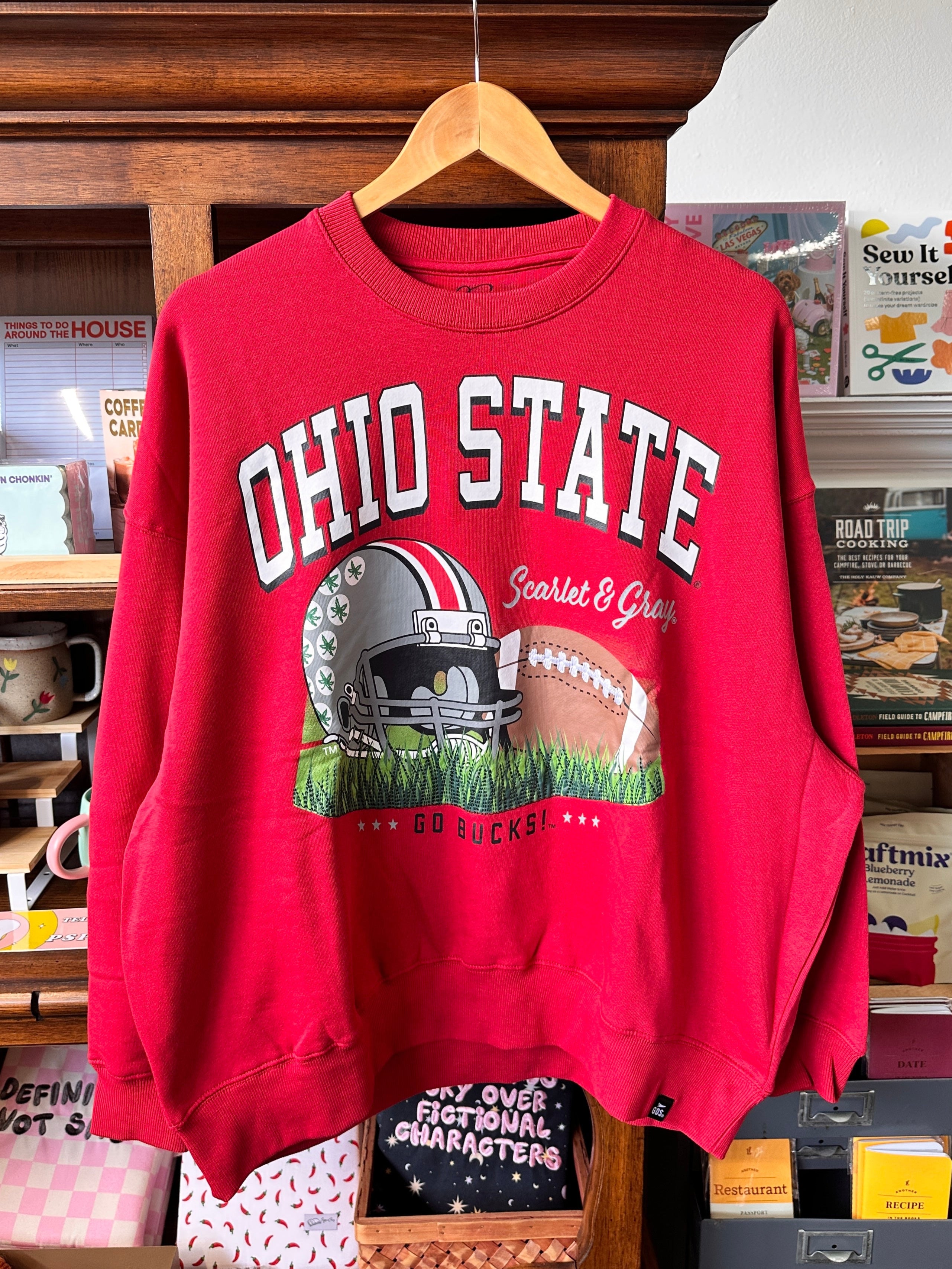 Go Bucks Ohio State Football Sweatshirt - Red