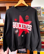 Buckeyes Embroidered Star Sweatshirt - Black