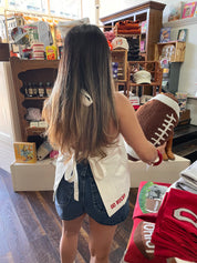 Ohio State Buckeyes Denim Halter Vest Top - White