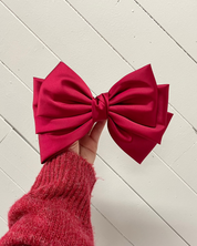 Red Hair Bow Clip