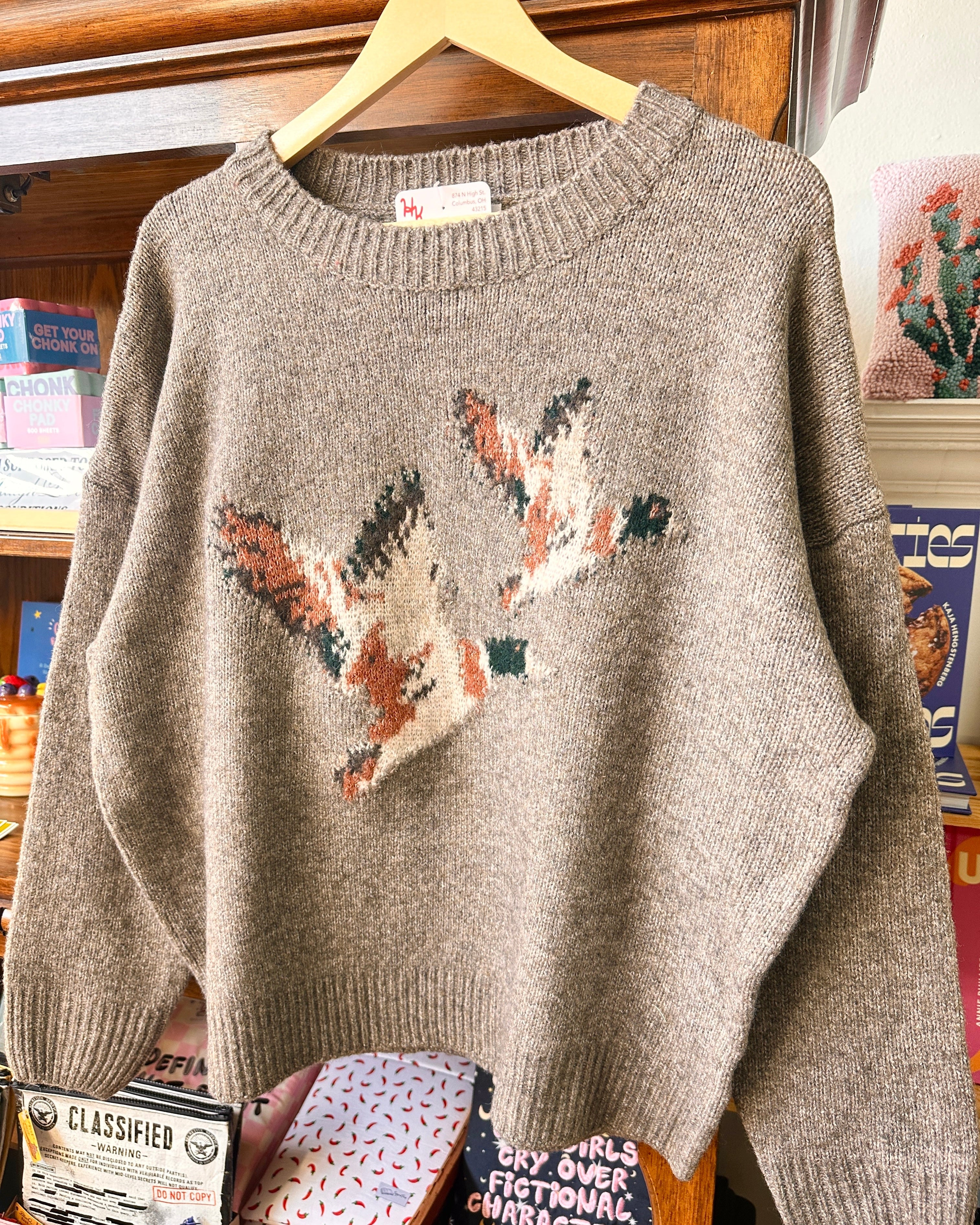 Flying Ducks Knit Sweater